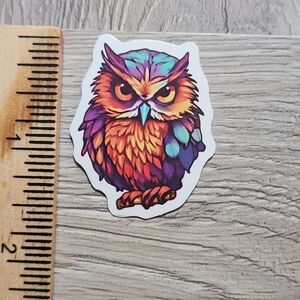 10/$10 Owl Sticker Bird Hoot Owlet Colorful Cartoon